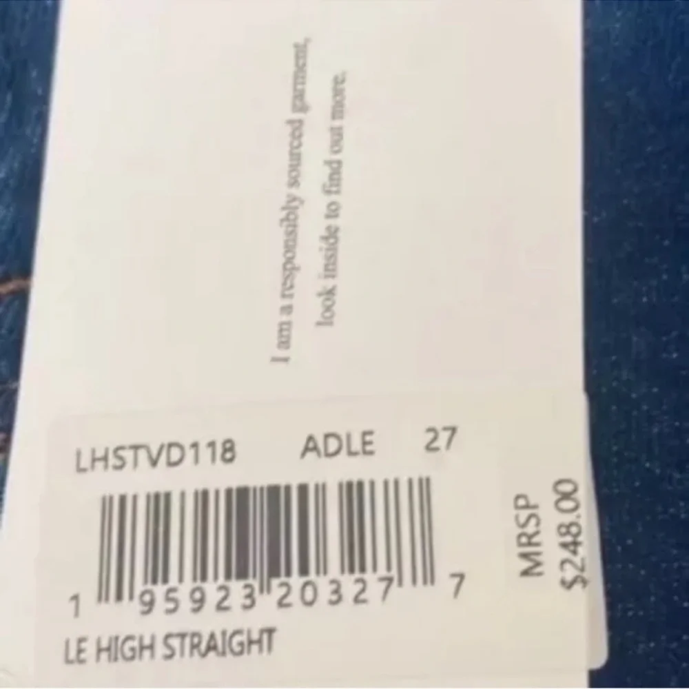 FRAME Le High Straight Jeans Adle Wash Size 27 NWT High Rise - Picture 6 of 10